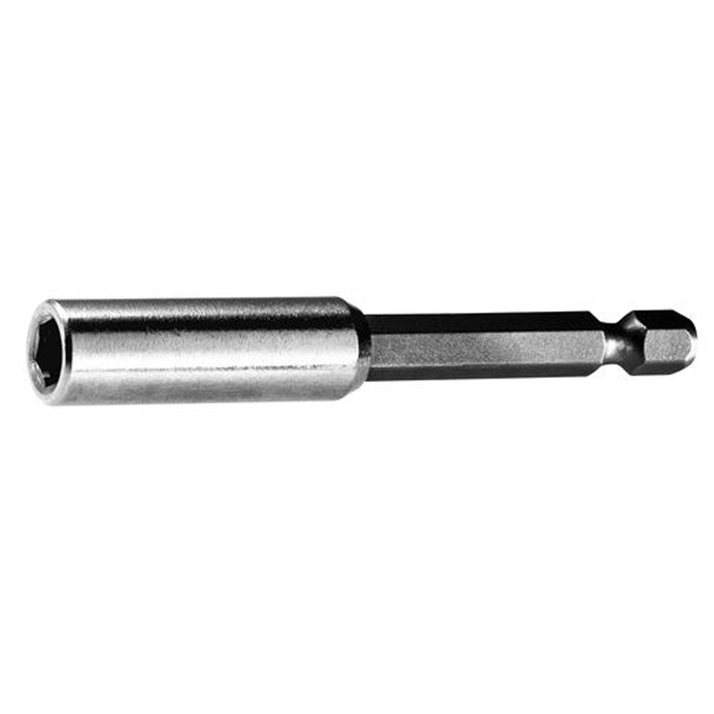 1/4" hex drive bit holder for use with the DWC 18 Drywall Screw Gun and depth stop cone.