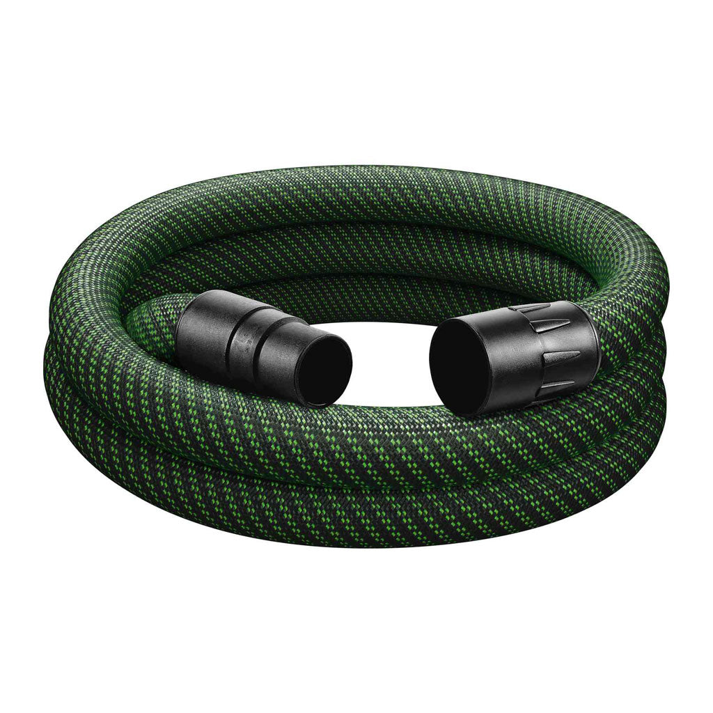 This premium D36mm dust extraction hose is durable and flexible with a smooth outside to prevent it from catching.