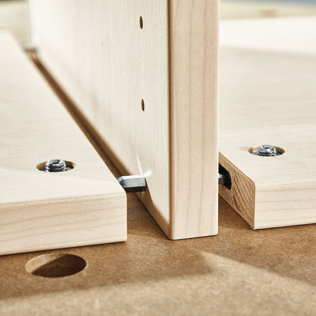 Festool domino in shop middle of board