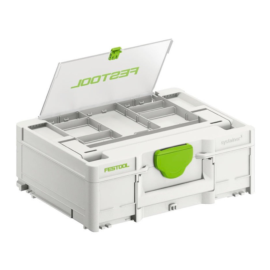 Festool Sys3 137 Systainer Box with Lid Compartment M Size 577347