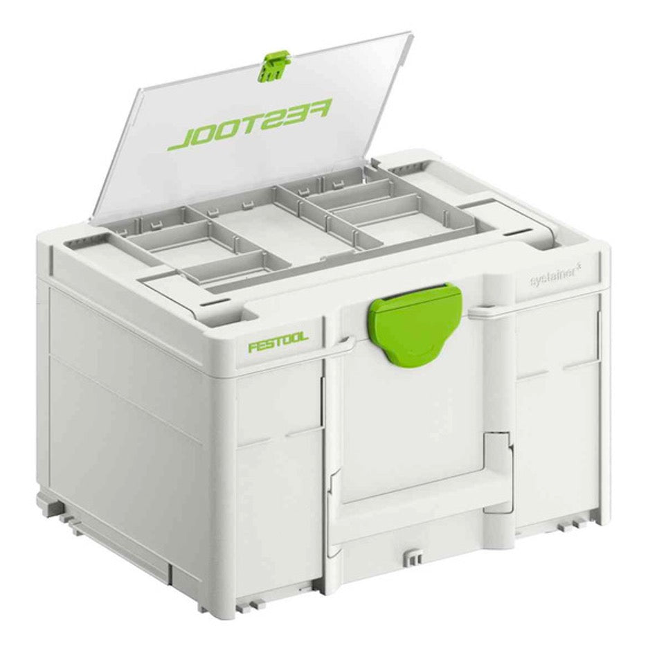 Festool Sys3 237 Systainer Box with Lid Compartment M Size 577348
