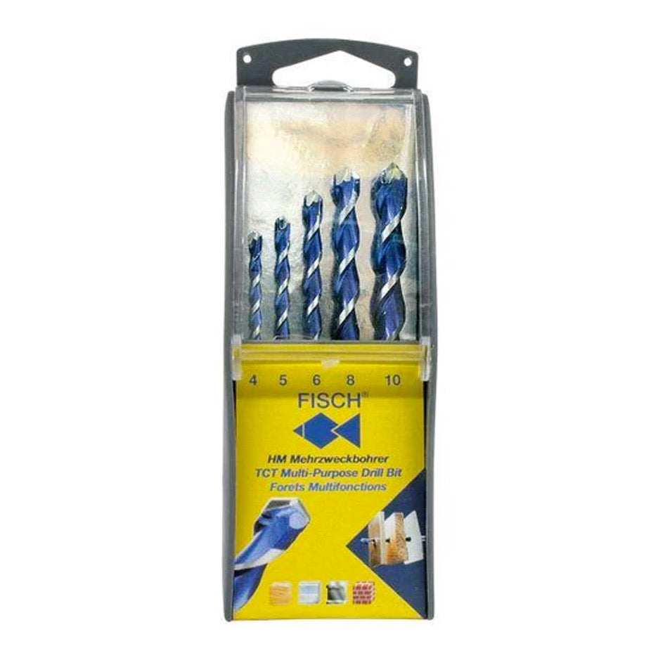 Fisch Mortise Chisel & Bit Set 1/2" - Austrian Made For Square Holes In Woodworking