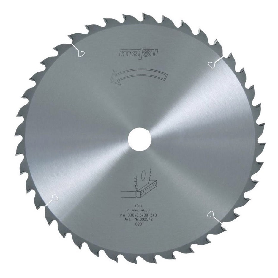 Mafell Fine Cut Circular Saw Blade for Wood 330mm x 40T ATB with 30mm Bore 092572