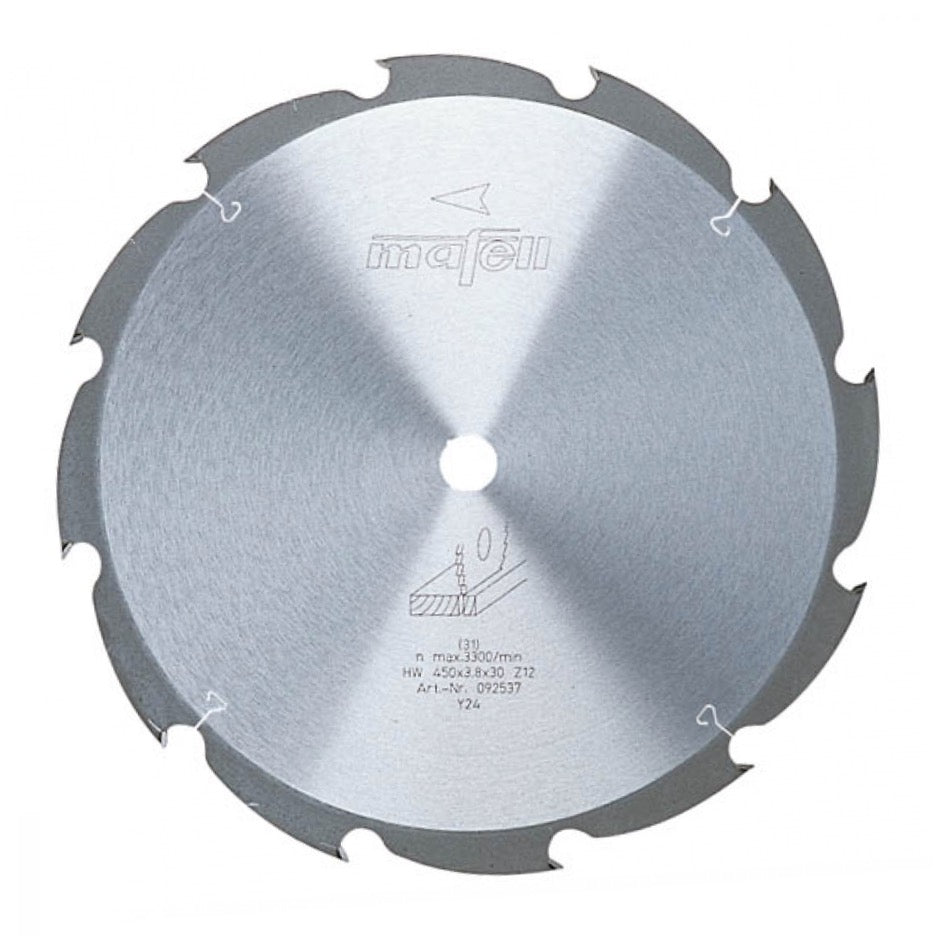 Mafell Ripping Circular Saw Blade 450mm x 12T ATB with 30mm Bore 092537