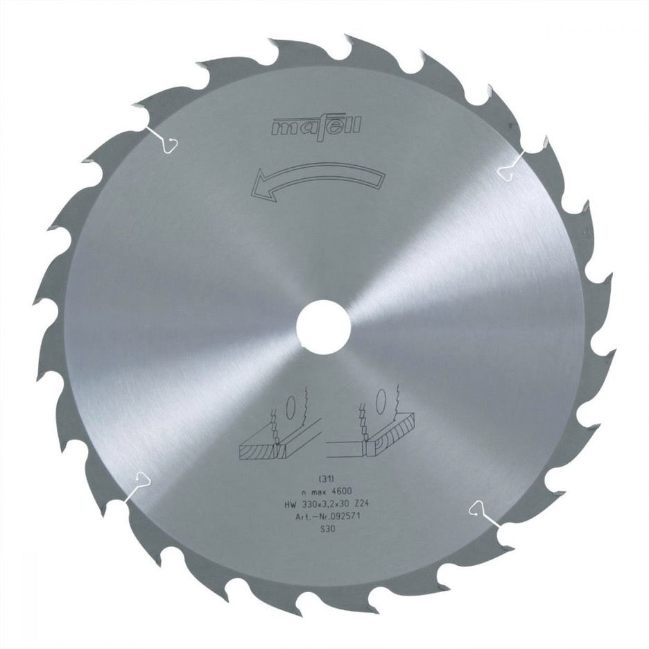Mafell Universal Circular Saw Blade for Wood 330mm x 24T ATB with 30mm Bore 092571