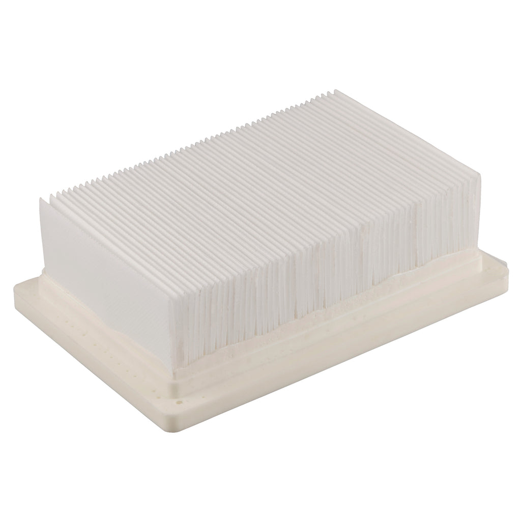 Pleated HEPA filter that captures more than 99.95% of dust. Fits Metabo AS 18 L PC vacuum.