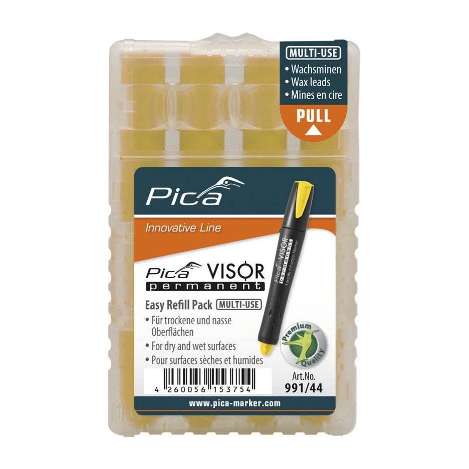 Pica Refills for Visor Permanent Marker 991/44 Yellow