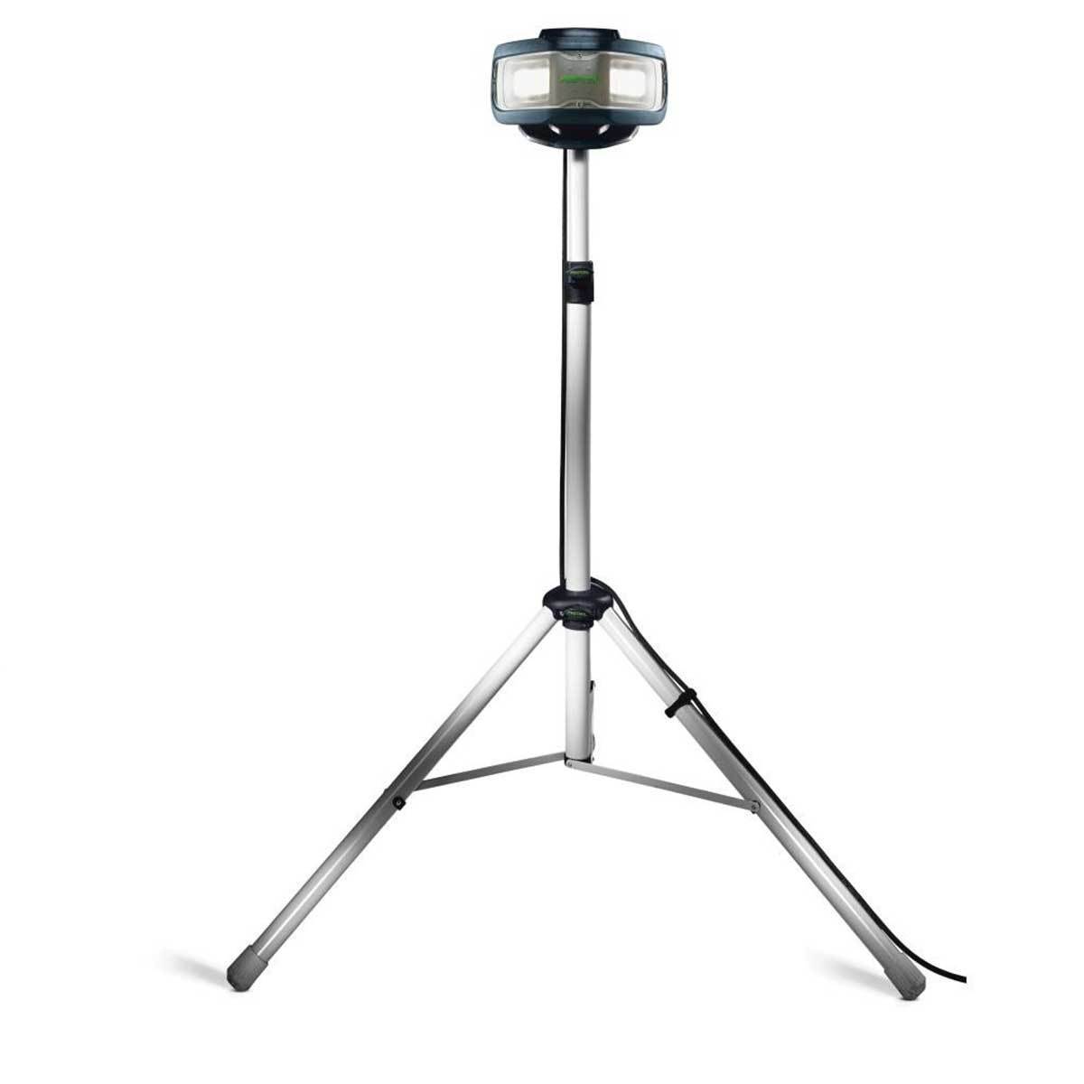 SysLite Duo on optional tripod allows the light to be positioned higher up for better illumination of large areas.
