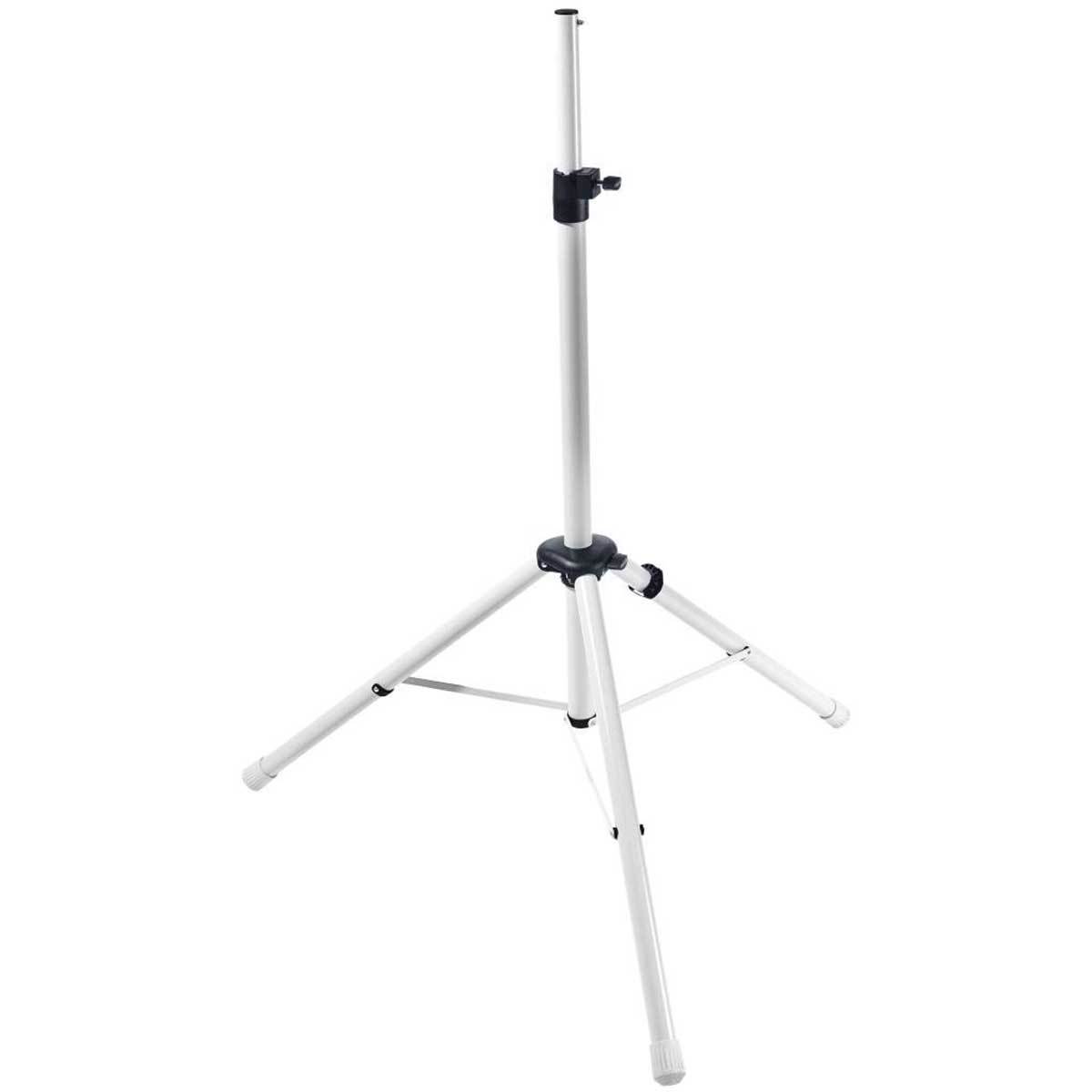 The sturdy, well-built tripod has a wide stance that is exceptionally stable. Thumb screws lock adjustments.