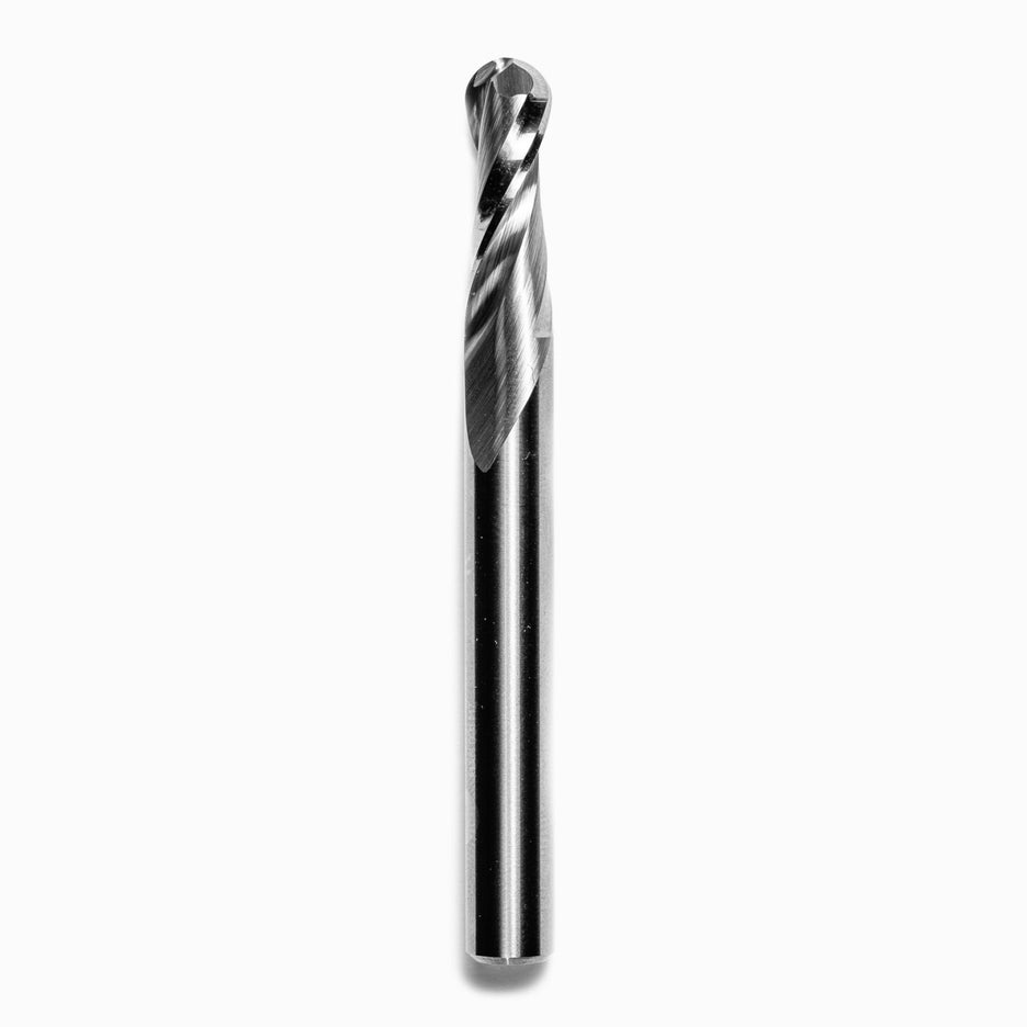 Shaper Tools D 1/4 Inch Ball Nose Upcut Spiral Router Bit SE12500BNU