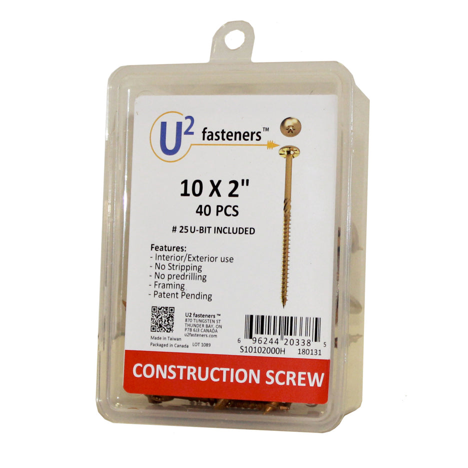 U2 Fasteners #10 Construction Screws S1010*****