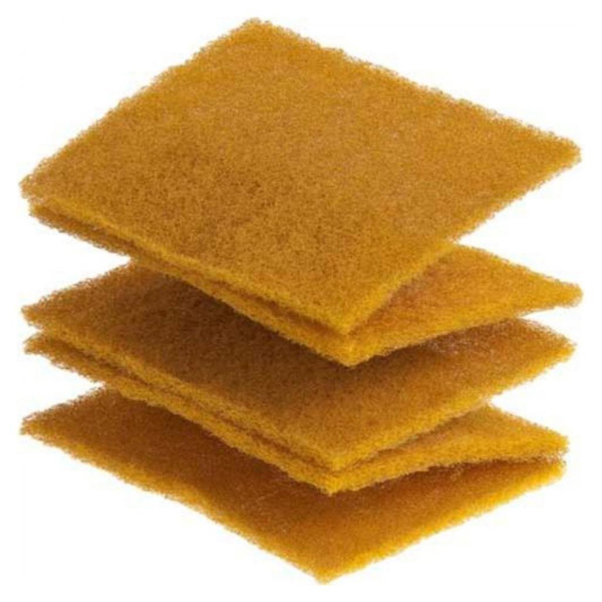 Gold-coloured Vlies is an extra-fine synthetic woven abrasive. It comes in 115x152mm pads that can be torn off.