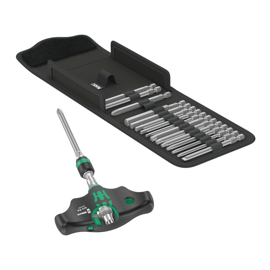 Wera Tools 17-Piece Metric Kraftform Kompakt T-Handle Screwdriver Set