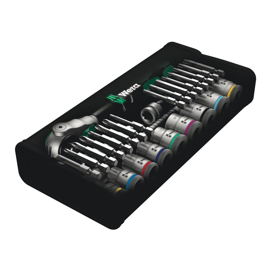 Wera Tools 29 Piece Imperial 3 8 Inch Drive Zyklop Speed Ratchet Set 8100 SB 9