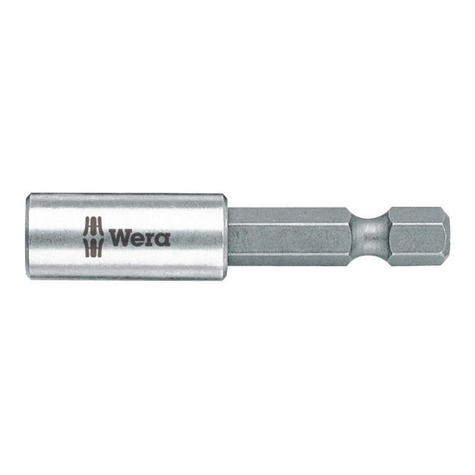 Wera Tools Stainless Steel 50mm Magnetic Universal 1/4 Inch Hex Bit Holder 5073401001