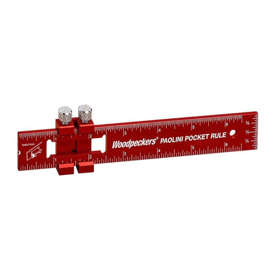 Woodpeckers 6 inch Aluminum Paolini Pocket Rule