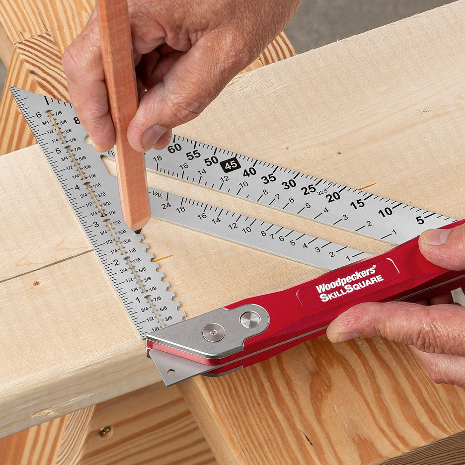 Woodpeckers SkillSquare Carpenter’s Squares SKSQ-AI-22 drawing parallel line iwth carpenter's pencil