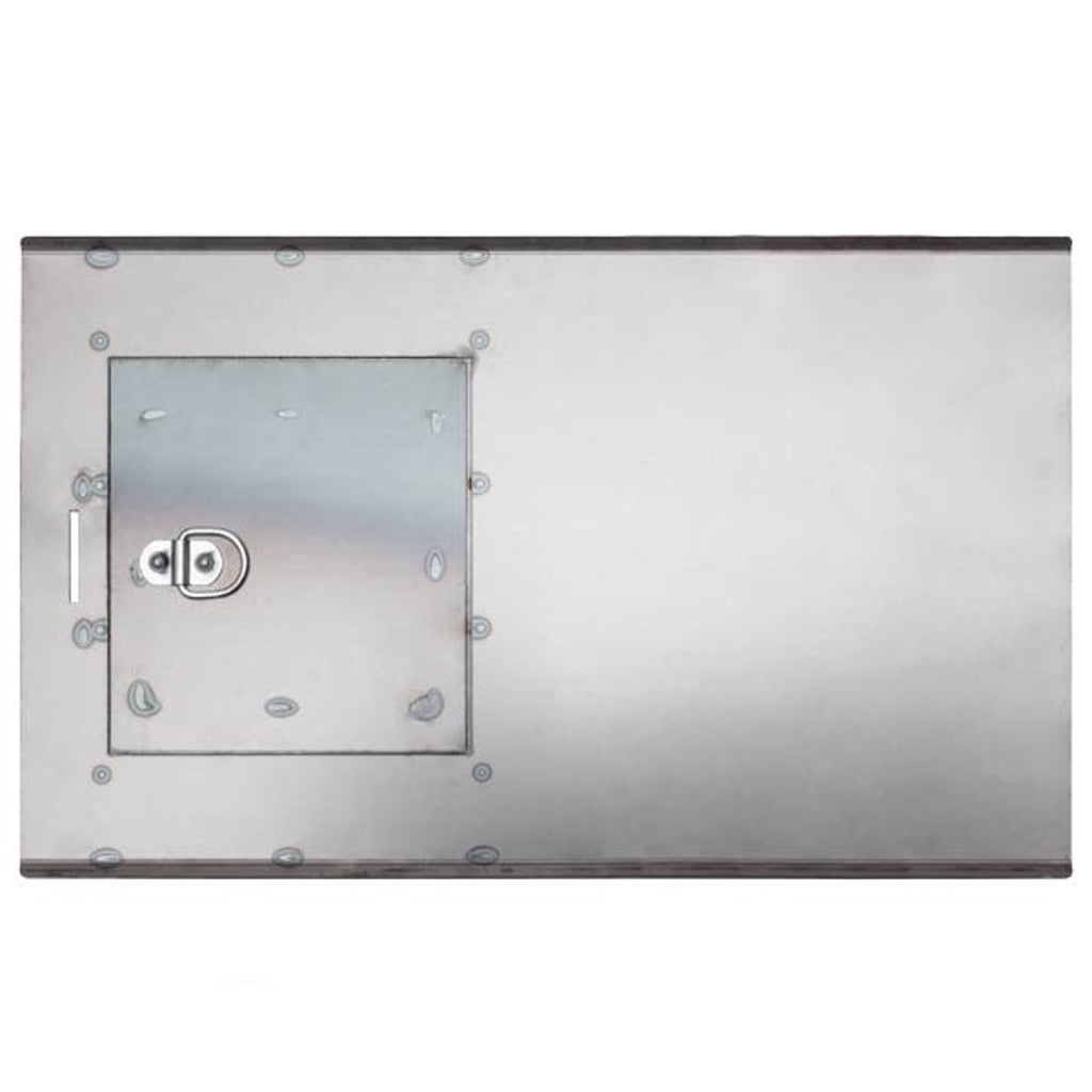 Two-piece heat diffuser for Yoder Smokers 480 series.