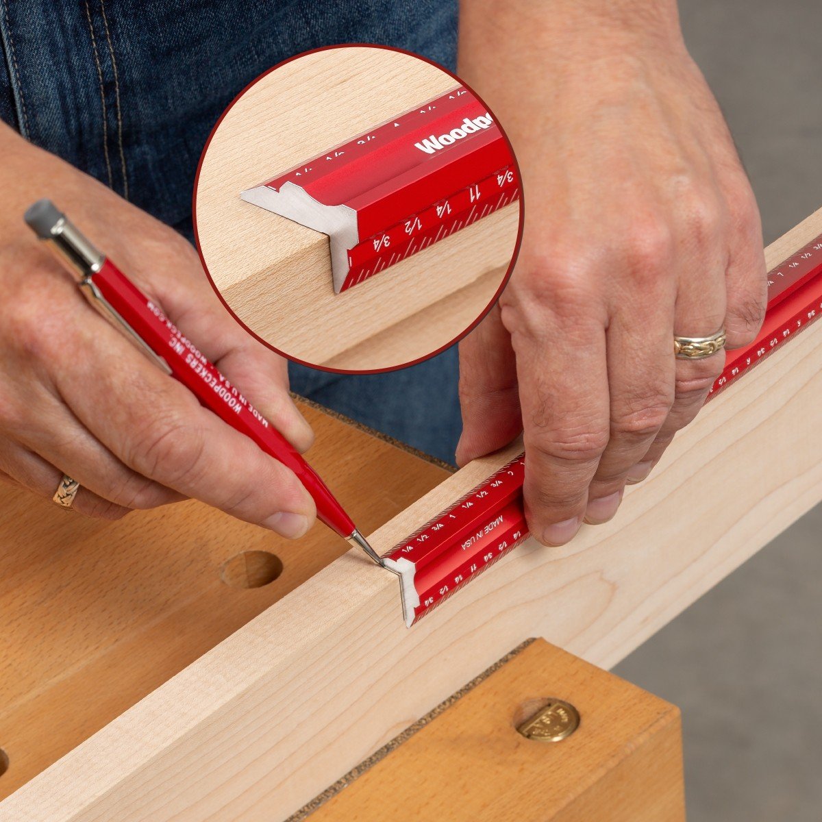 Woodpeckers Woodworkers Edge Rule - Ultimate Tools